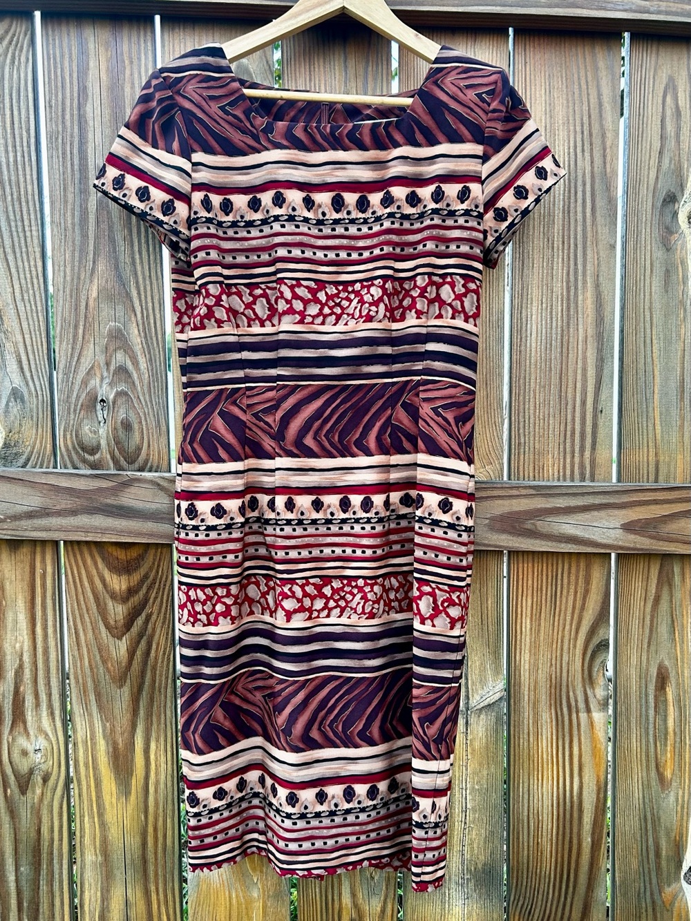 90’s J. Stevens by Carol Escritor Tribal Print Dress Sz. 6